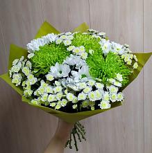 Букет цветов из:  Хризантемы #REPLACE_PRED# Герге